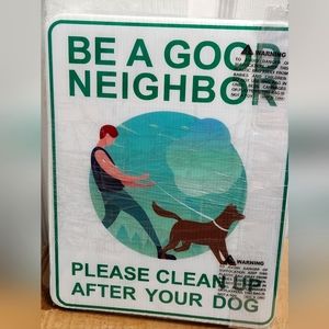 Dog Poop Pickup Reminder Lawn Signs Pack of 4 (New)